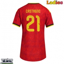 Belgium Timothy Castagne #21 Replica Home Shirt Ladies World Cup 2026 Short Sleeve